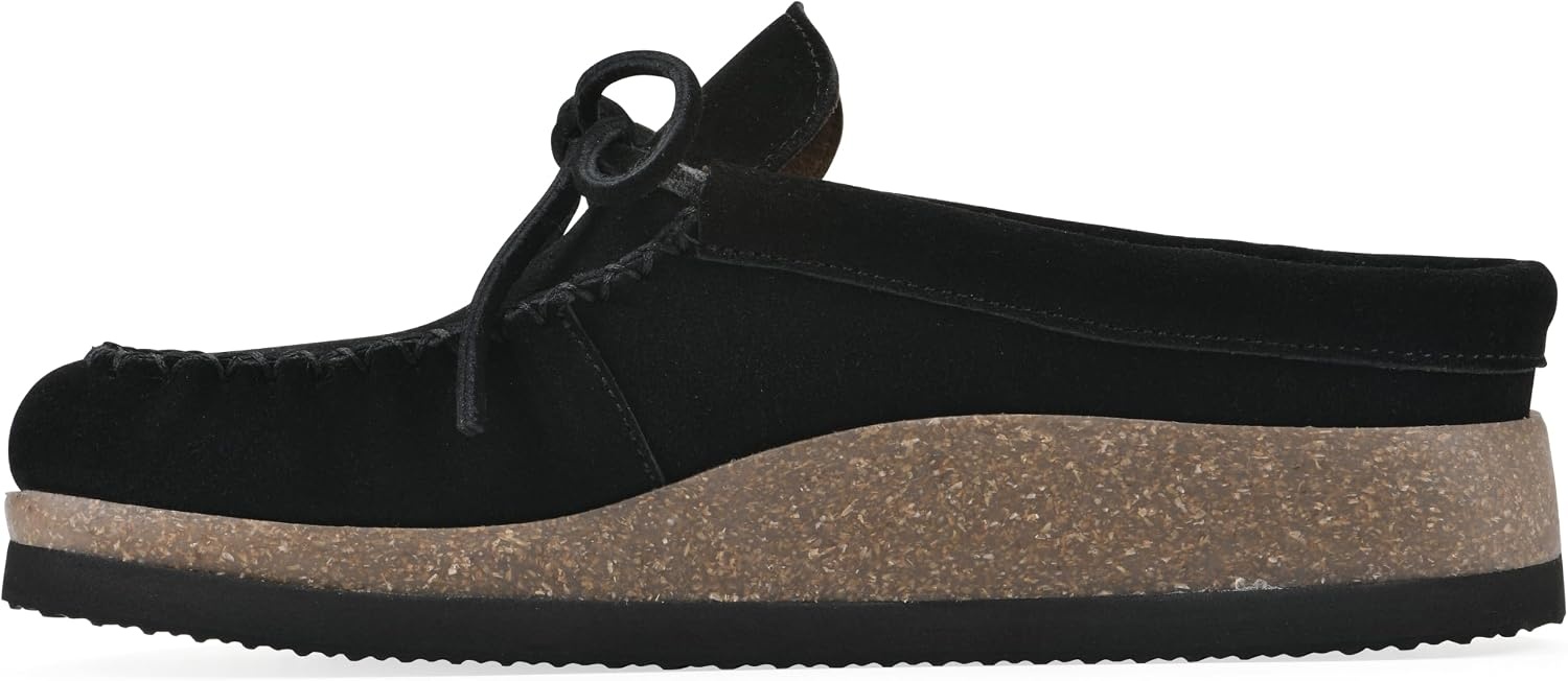 image:imageWHITE MOUNTAIN Womens Bayhead MocToe Footbed ClogBlack Suede