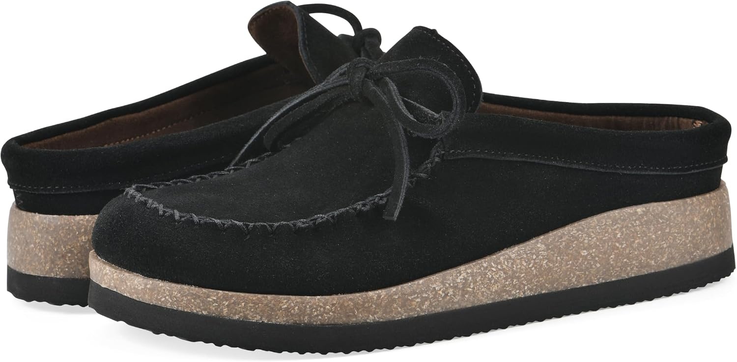 image:imageWHITE MOUNTAIN Womens Bayhead MocToe Footbed ClogBlack Suede