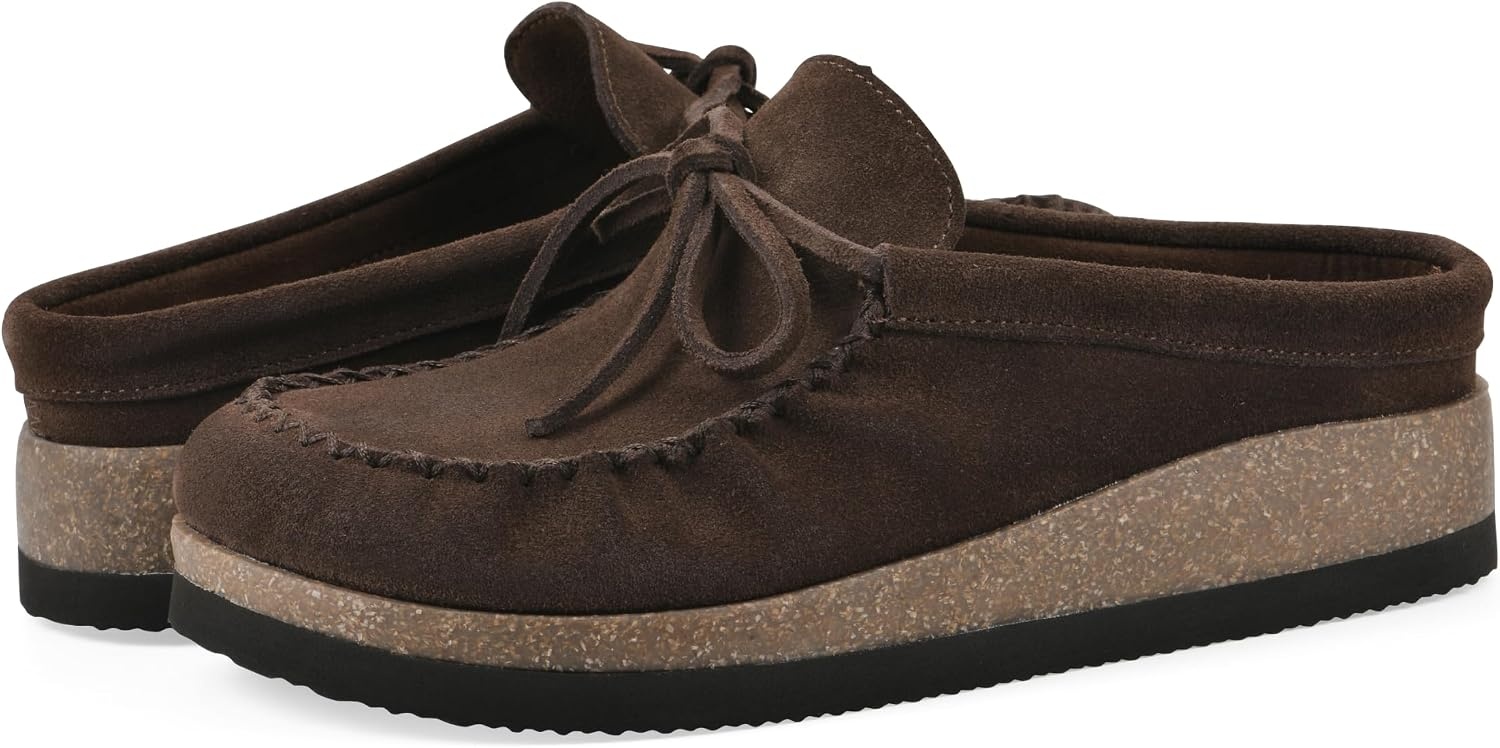 image:imageWHITE MOUNTAIN Womens Bayhead MocToe Footbed ClogCoco Brown Suede