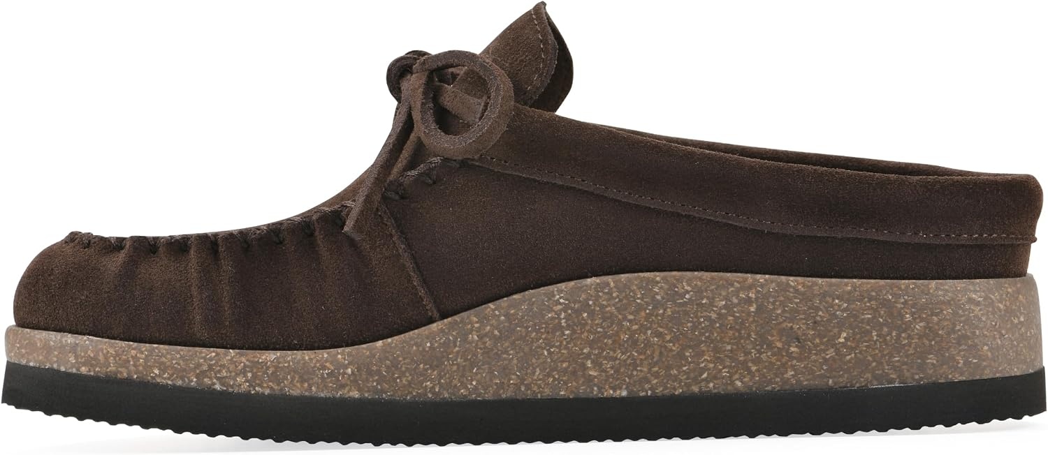 image:imageWHITE MOUNTAIN Womens Bayhead MocToe Footbed ClogCoco Brown Suede