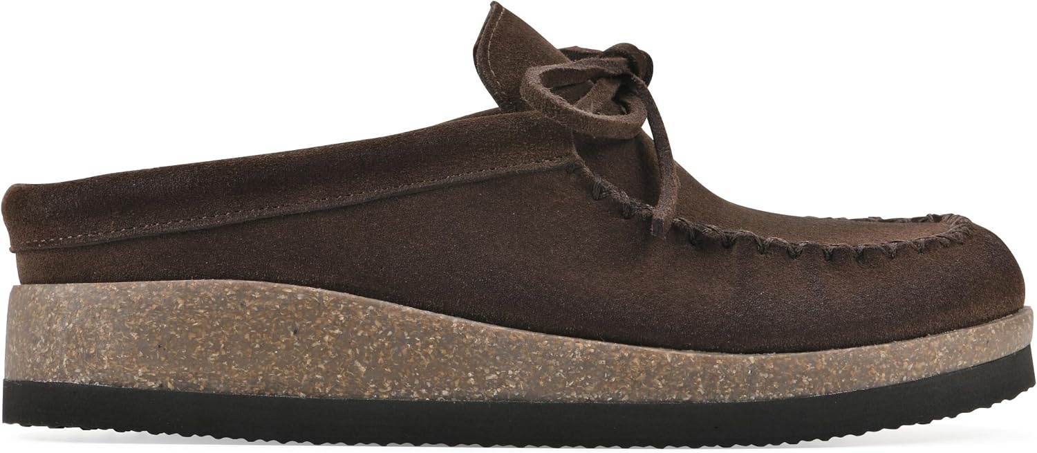 image:imageWHITE MOUNTAIN Womens Bayhead MocToe Footbed ClogCoco Brown Suede