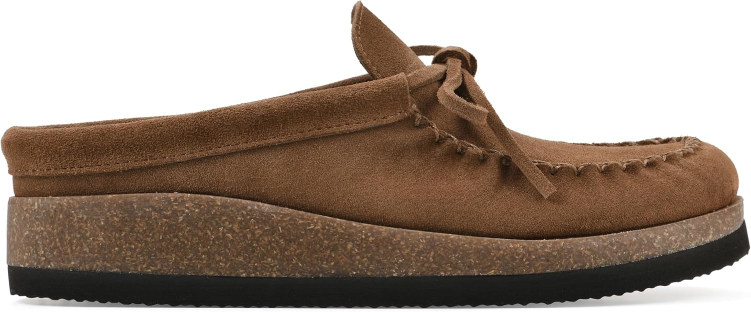 image:imageWHITE MOUNTAIN Womens Bayhead MocToe Footbed ClogNew Chestnut Suede