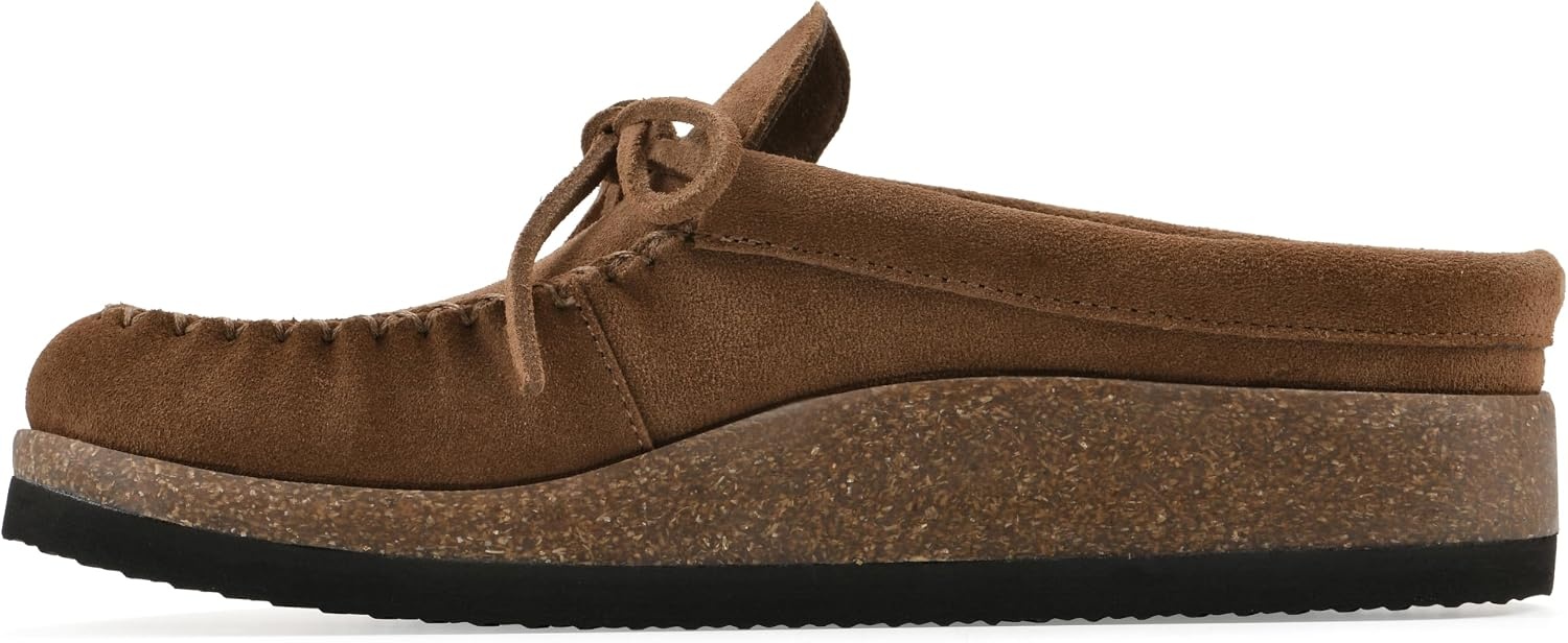 image:imageWHITE MOUNTAIN Womens Bayhead MocToe Footbed ClogNew Chestnut Suede