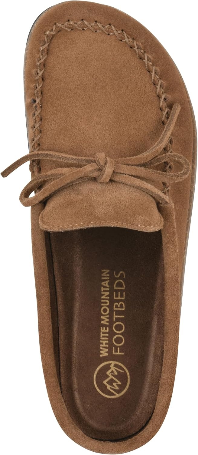 image:imageWHITE MOUNTAIN Womens Bayhead MocToe Footbed ClogNew Chestnut Suede