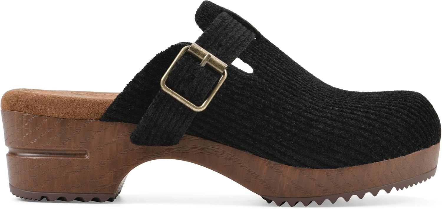 image:imageWHITE MOUNTAIN Womens Bistros Platform ClogBlack Fabric