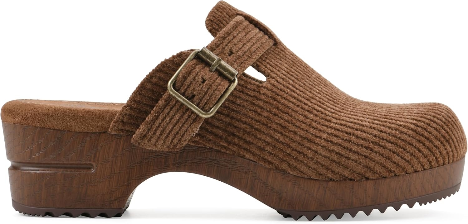 image:imageWHITE MOUNTAIN Womens Bistros Platform ClogPecan Fabric