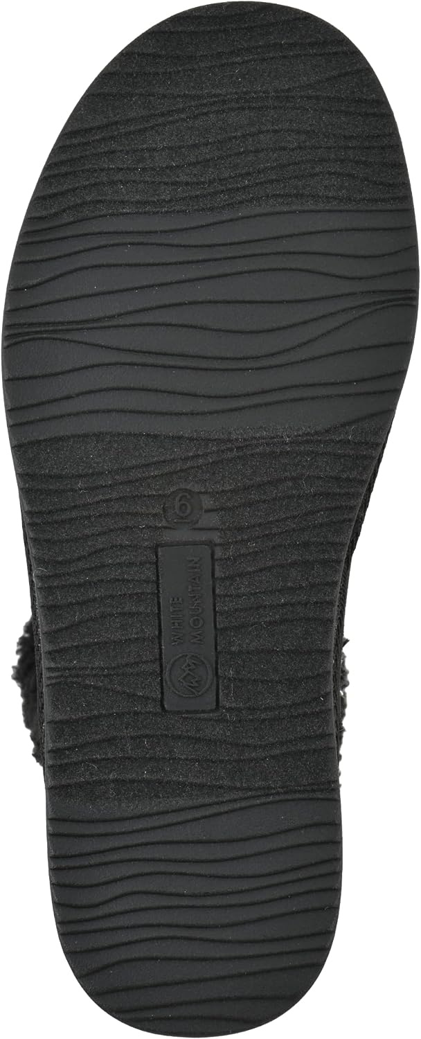 image:imageWHITE MOUNTAIN Womens Blanca Faux FurLined Mid Shaft BootieBlack Fabric