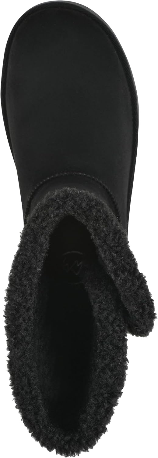 image:imageWHITE MOUNTAIN Womens Blanca Faux FurLined Mid Shaft BootieBlack Fabric