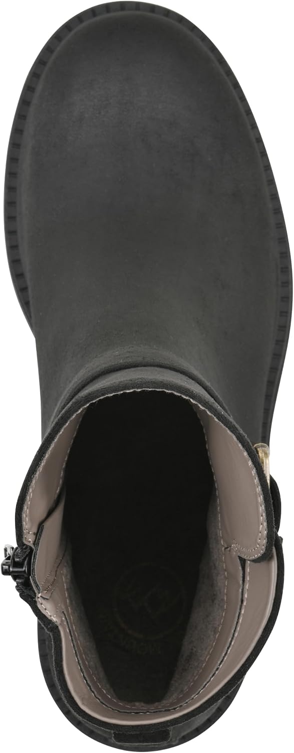 image:imageWHITE MOUNTAIN Womens Bodie Lug Sole BootieBlack Fabric