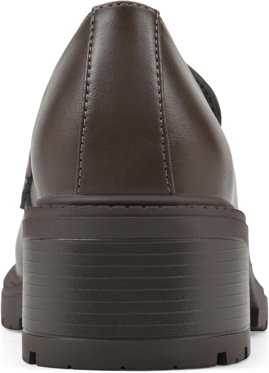 image:imageWHITE MOUNTAIN Womens Brigetty Heeled Penny LoaferBrown Smooth