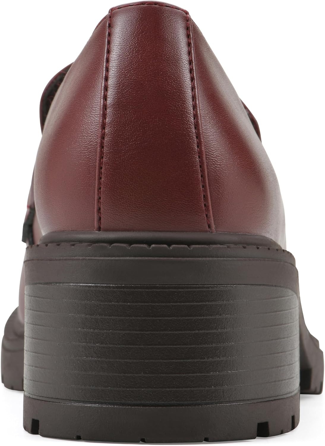 image:imageWHITE MOUNTAIN Womens Brigetty Heeled Penny LoaferBurgundy Smooth