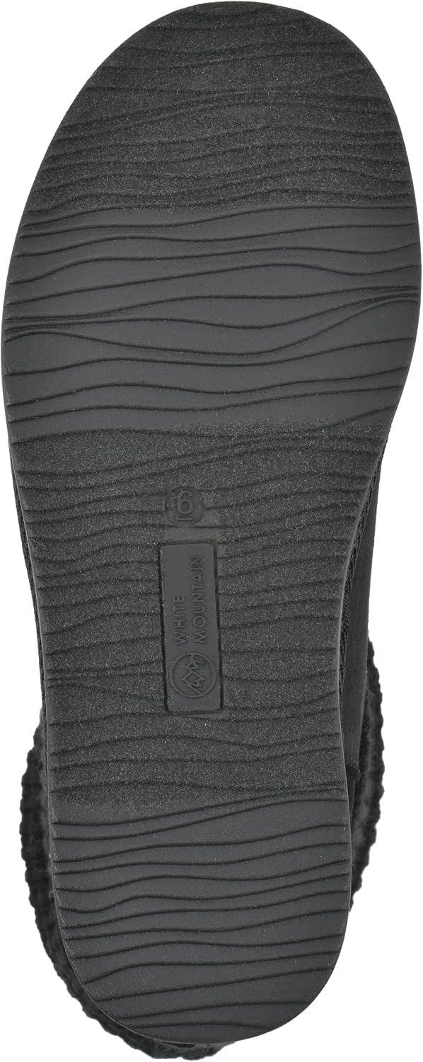 image:imageWHITE MOUNTAIN Womens Brysons FoldOver Sweater BootieBlack Fabric