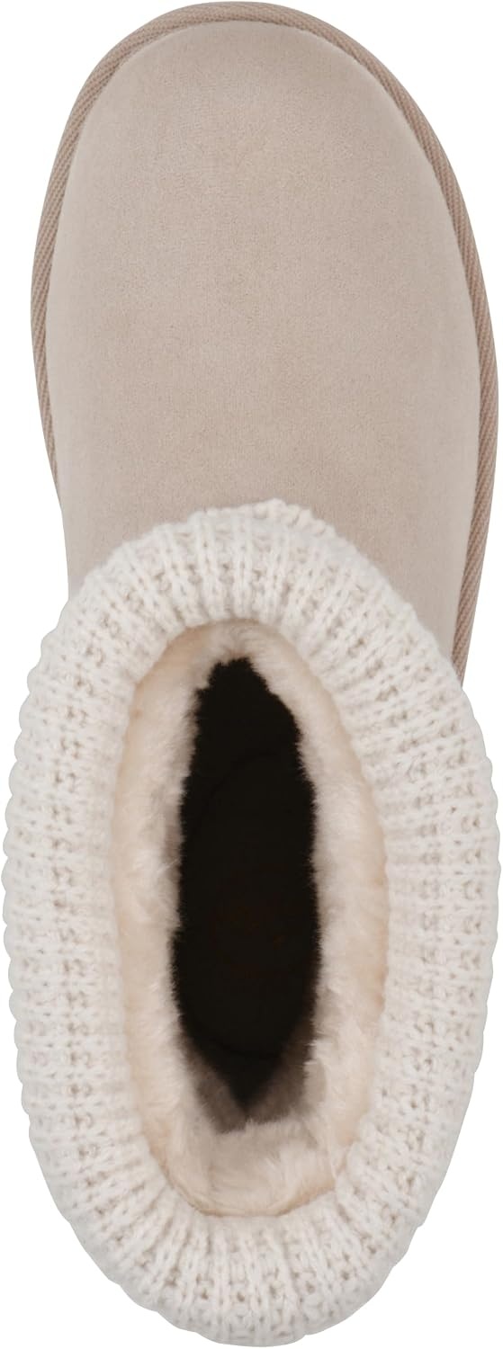 image:imageWHITE MOUNTAIN Womens Brysons FoldOver Sweater BootieSand Fabric