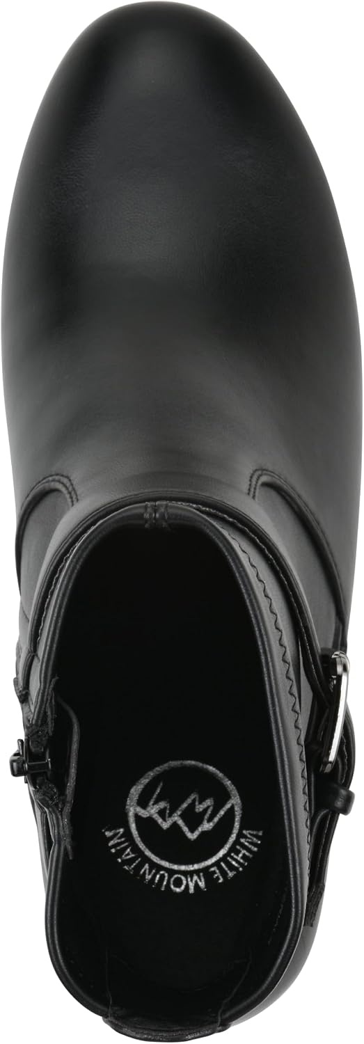 image:imageWHITE MOUNTAIN Womens Chamlet Wedge BootieBlack Smooth
