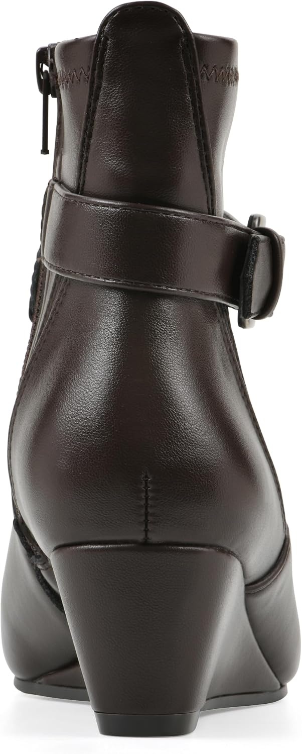 image:imageWHITE MOUNTAIN Womens Chamlet Wedge BootieBrown Smooth