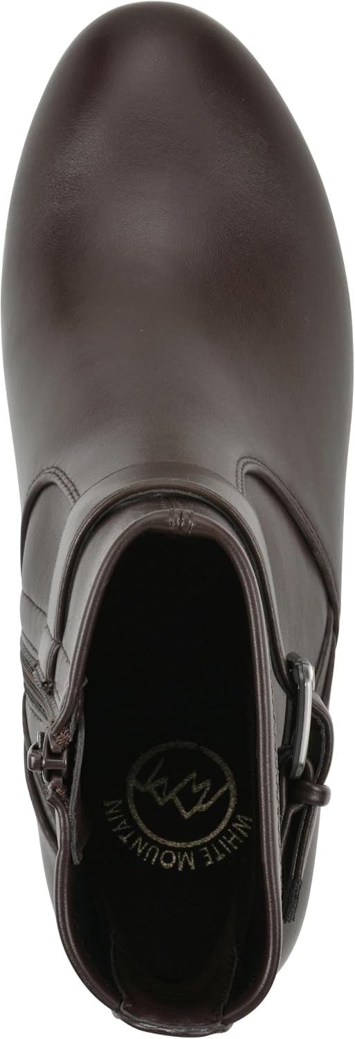 image:imageWHITE MOUNTAIN Womens Chamlet Wedge BootieBrown Smooth