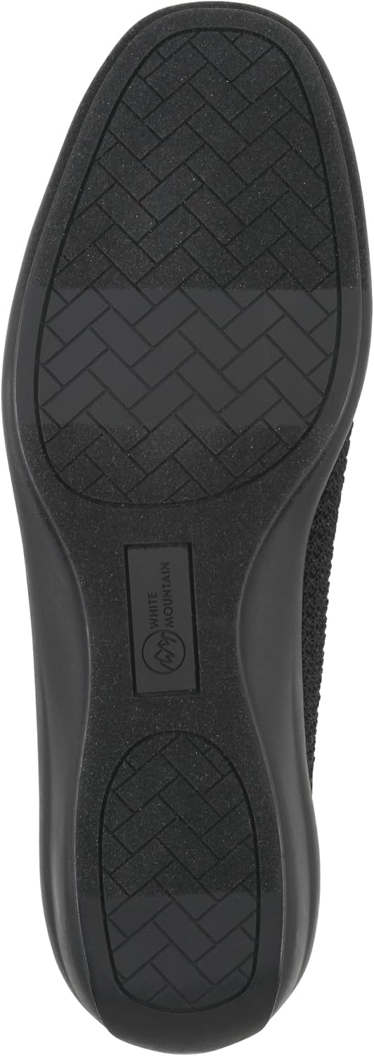 image:imageWHITE MOUNTAIN Womens Florian Knit Ballet FlatBlack Fabric