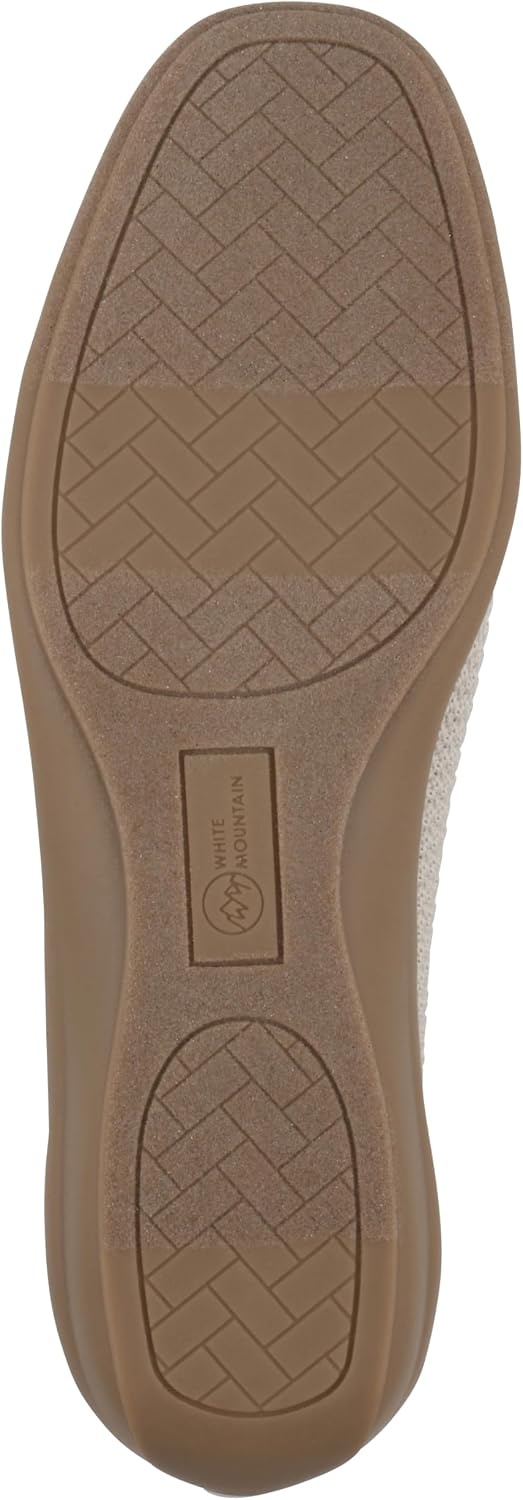 image:imageWHITE MOUNTAIN Womens Florian Knit Ballet FlatCream Fabric