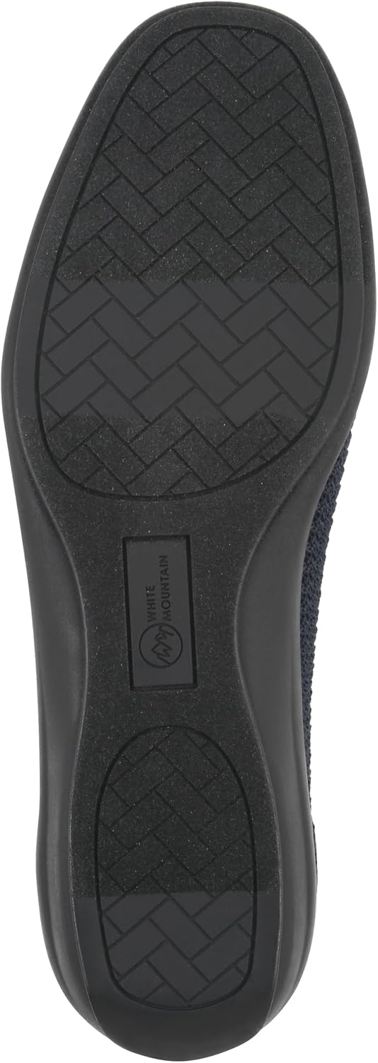 image:imageWHITE MOUNTAIN Womens Florian Knit Ballet FlatNavy Fabric