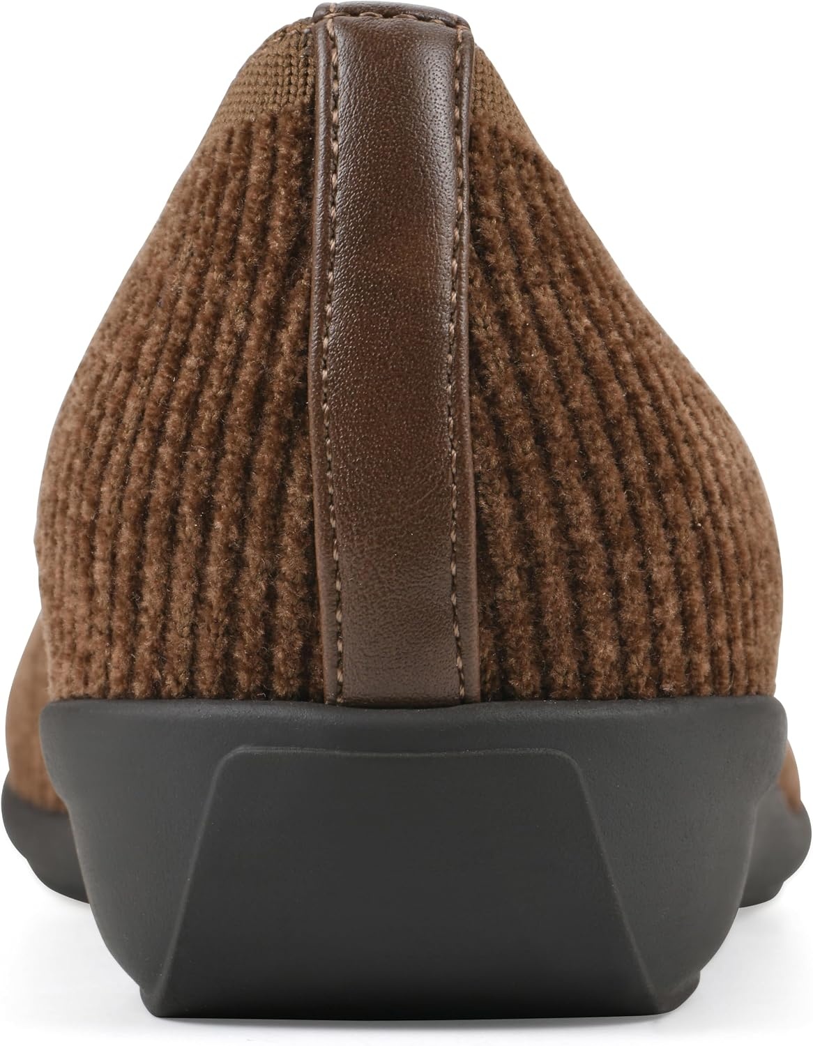 image:imageWHITE MOUNTAIN Womens Florian Knit Ballet FlatPecan Corduroy Fabric