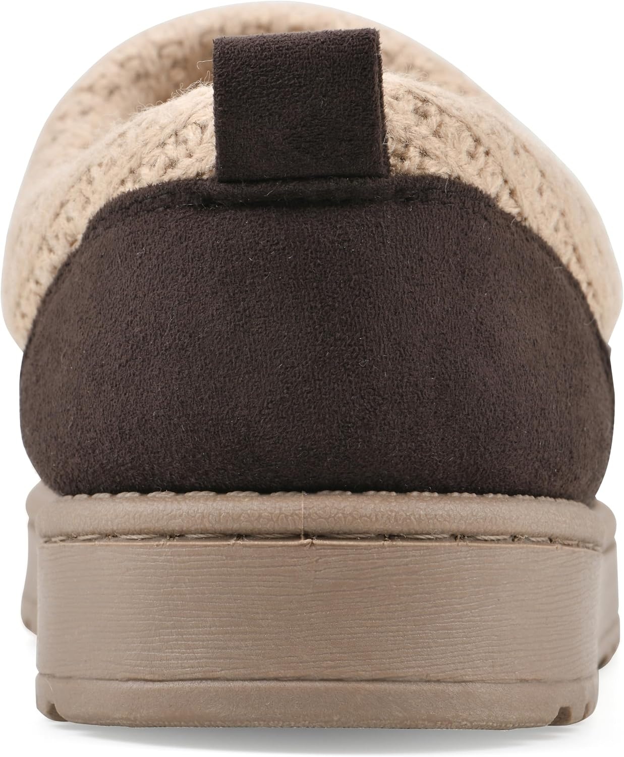 image:imageWHITE MOUNTAIN Womens Iceboat Faux ShearlingLined SlipOn ClogDark Brown Fabric