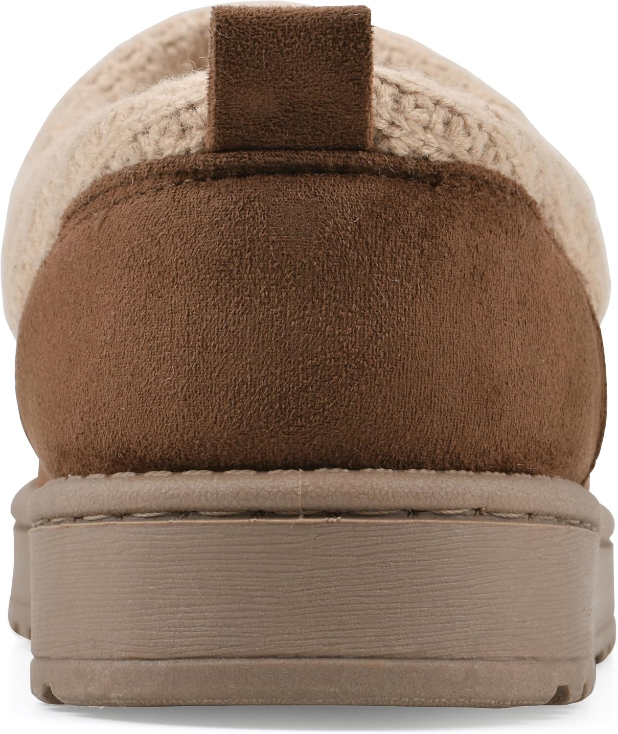 image:imageWHITE MOUNTAIN Womens Iceboat Faux ShearlingLined SlipOn ClogDark Chestnut Fabric