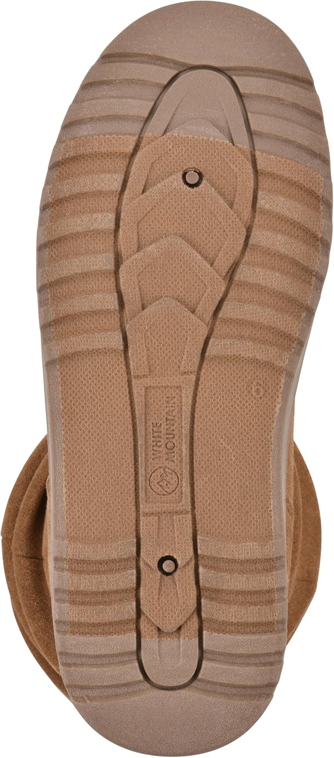 image:imageWHITE MOUNTAIN Womens Icequake Faux FurLined Ruched Mid Shaft BootieChestnut