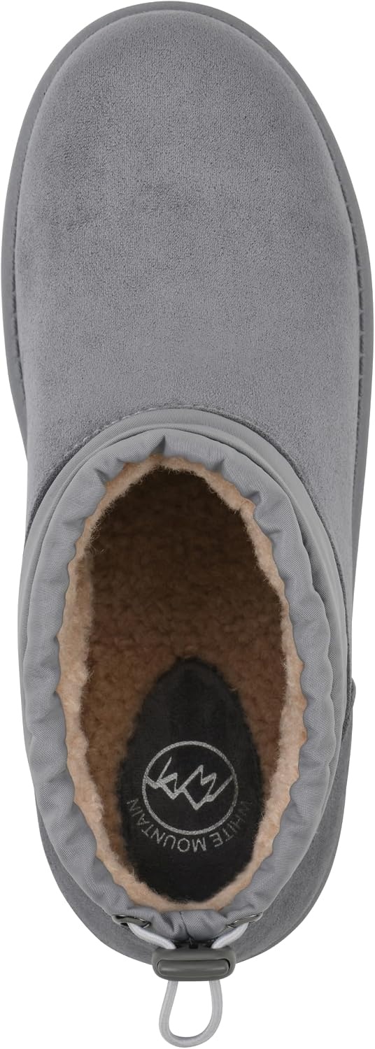image:imageWHITE MOUNTAIN Womens Idle Faux FurLined Mini BootieBlue Raspberry Fabric