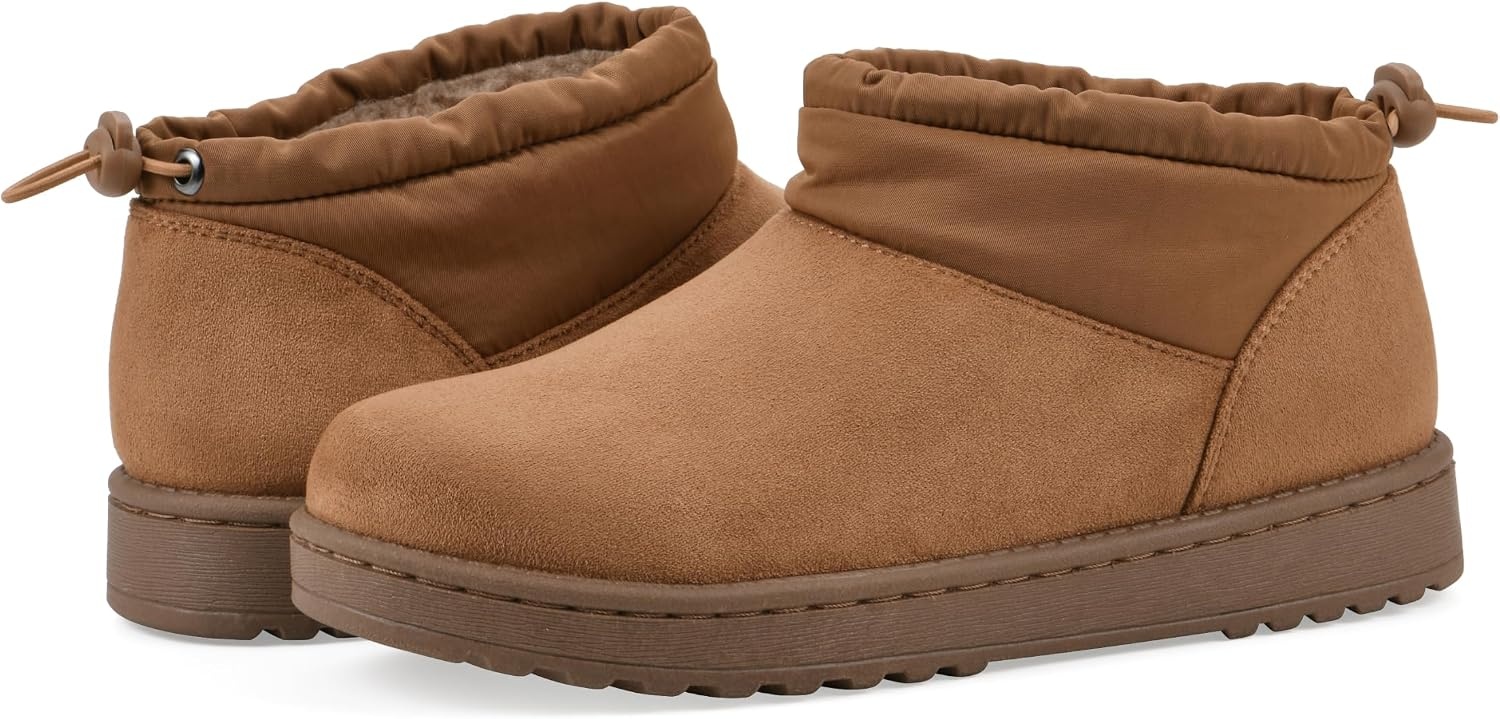 image:imageWHITE MOUNTAIN Womens Idle Faux FurLined Mini BootieChestnut Fabric