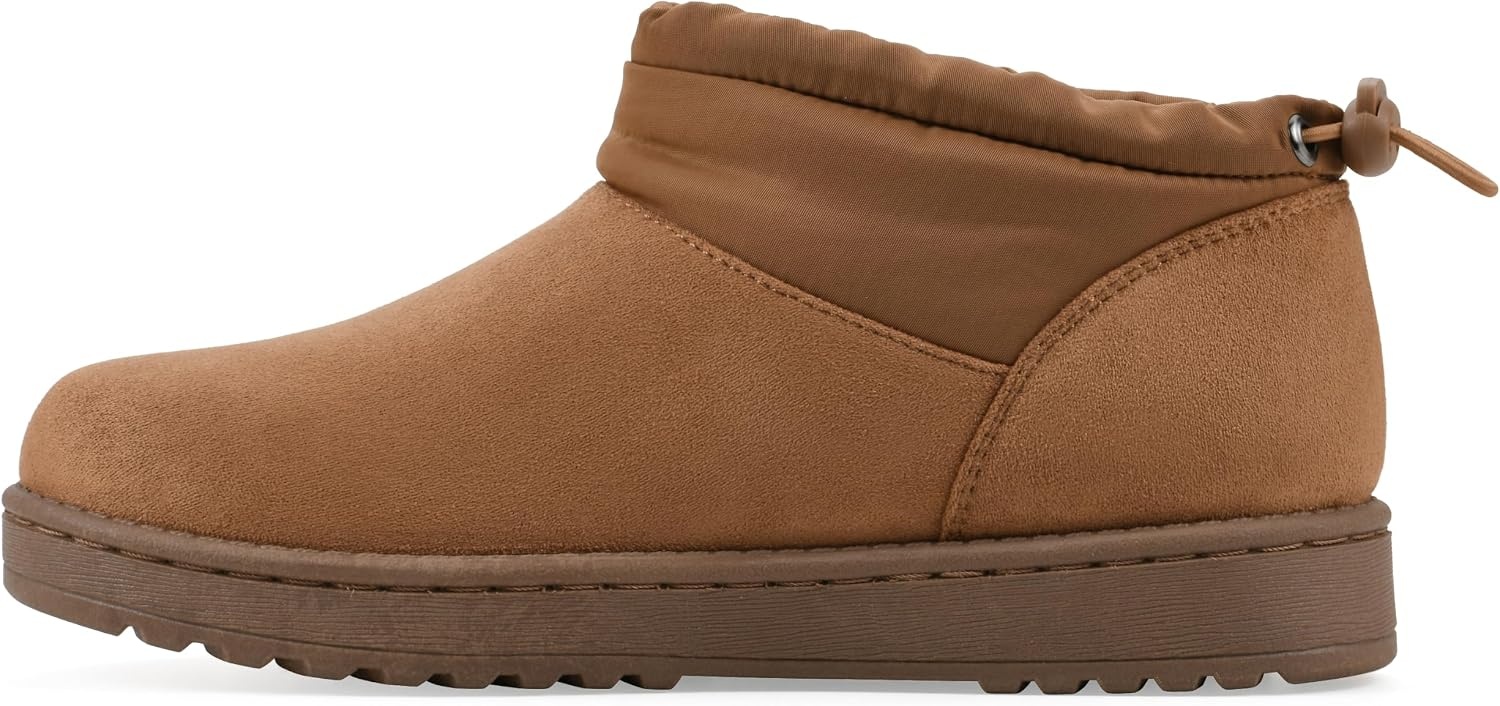 image:imageWHITE MOUNTAIN Womens Idle Faux FurLined Mini BootieChestnut Fabric