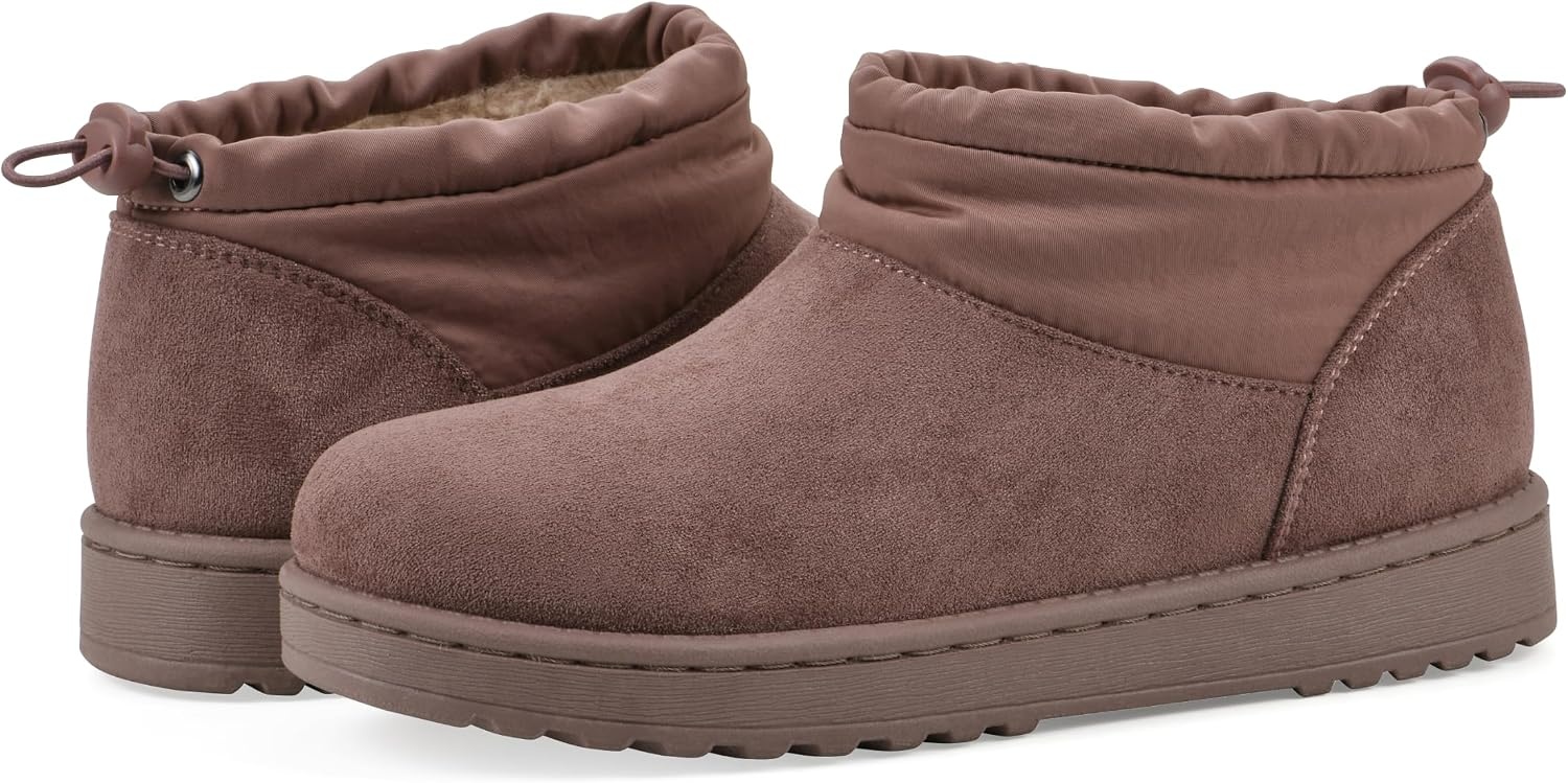 image:imageWHITE MOUNTAIN Womens Idle Faux FurLined Mini BootieRosewood Fabric