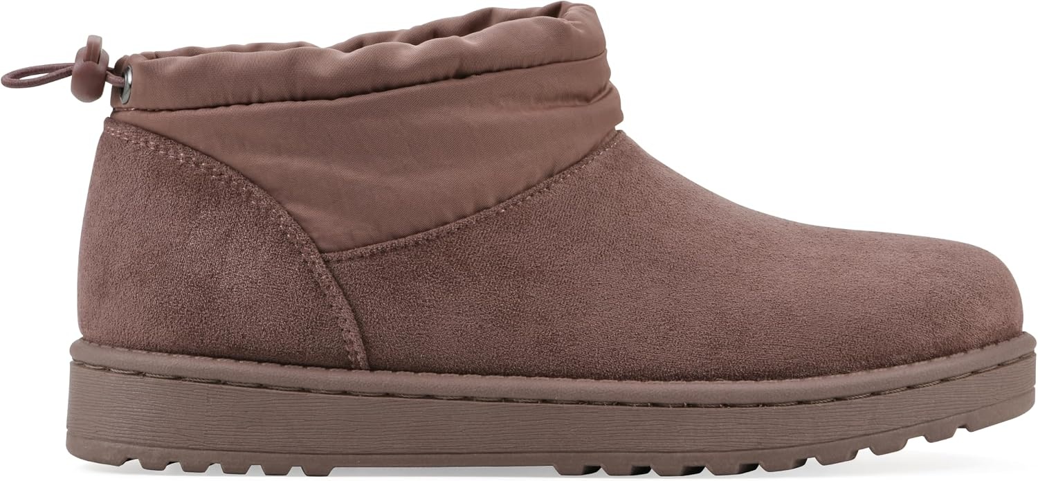 image:imageWHITE MOUNTAIN Womens Idle Faux FurLined Mini BootieRosewood Fabric