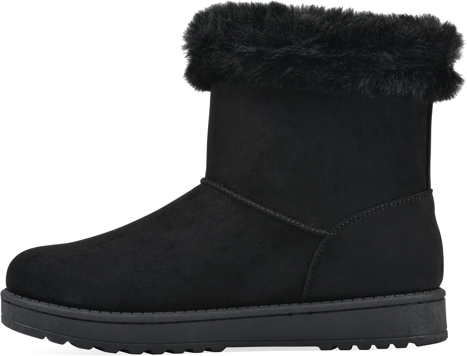 image:imageWHITE MOUNTAIN Womens Incher Faux Fur BootBlack
