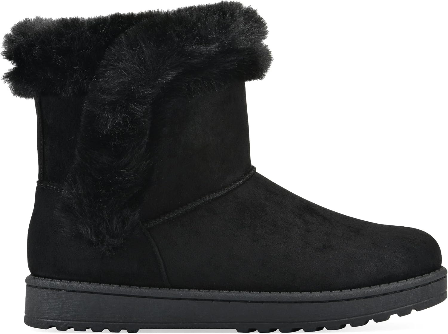 image:imageWHITE MOUNTAIN Womens Incher Faux Fur BootBlack