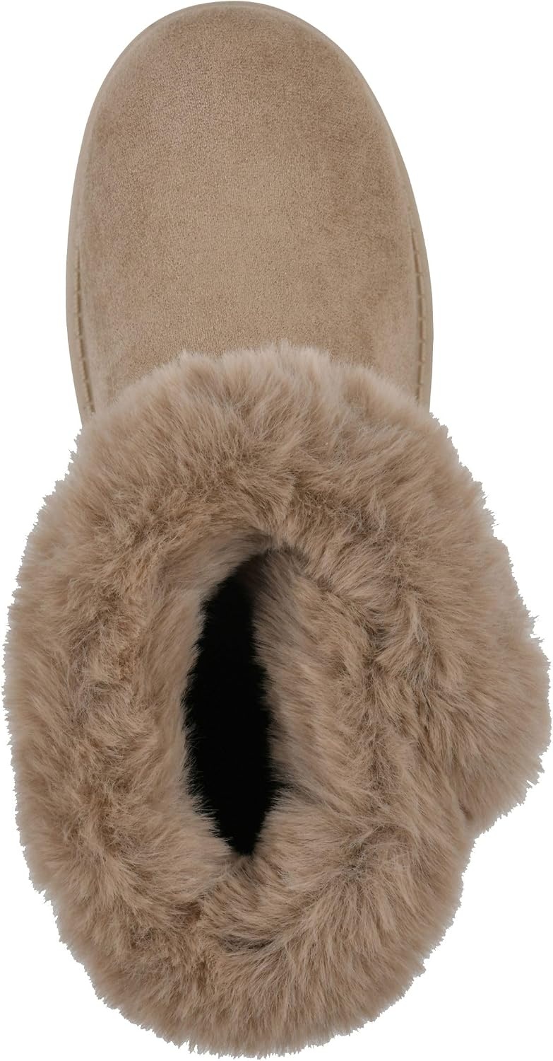 image:imageWHITE MOUNTAIN Womens Incher Faux Fur BootDark Beige