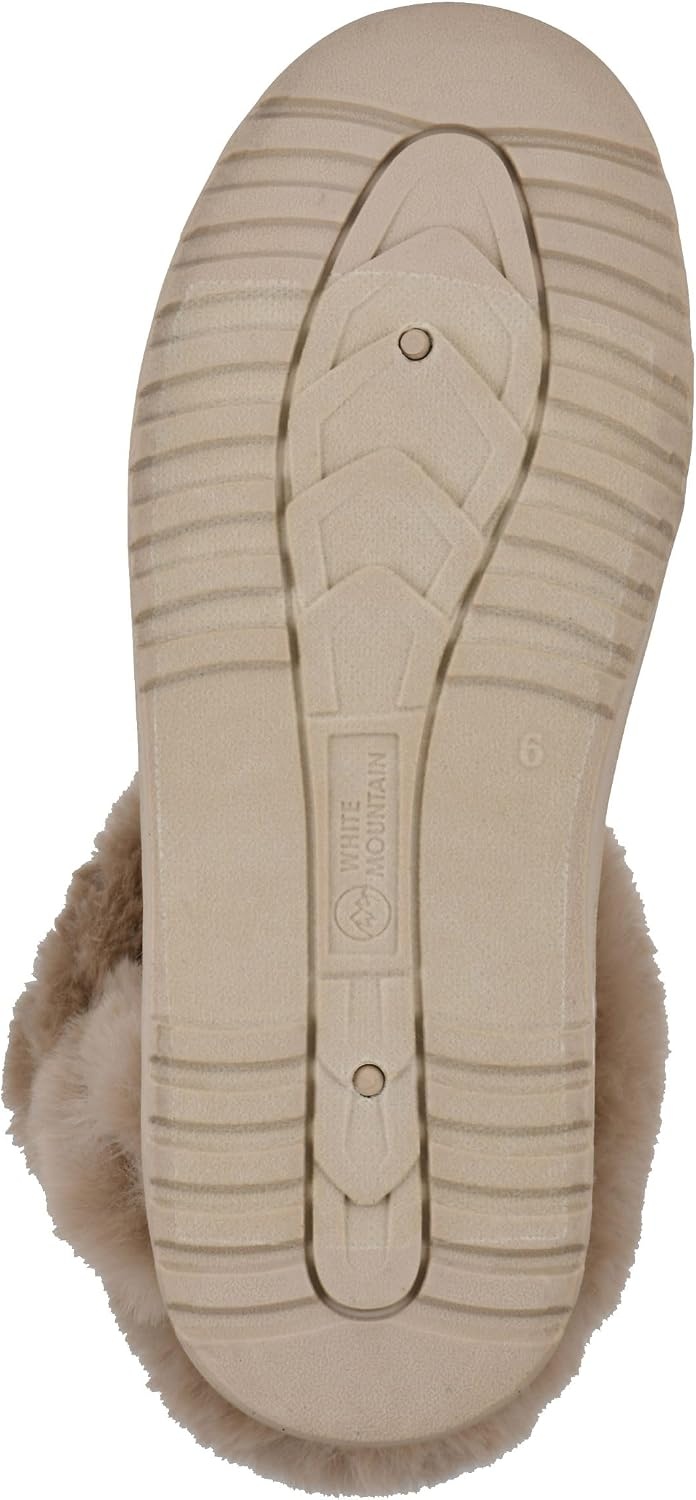 image:imageWHITE MOUNTAIN Womens Incher Faux Fur BootDark Beige