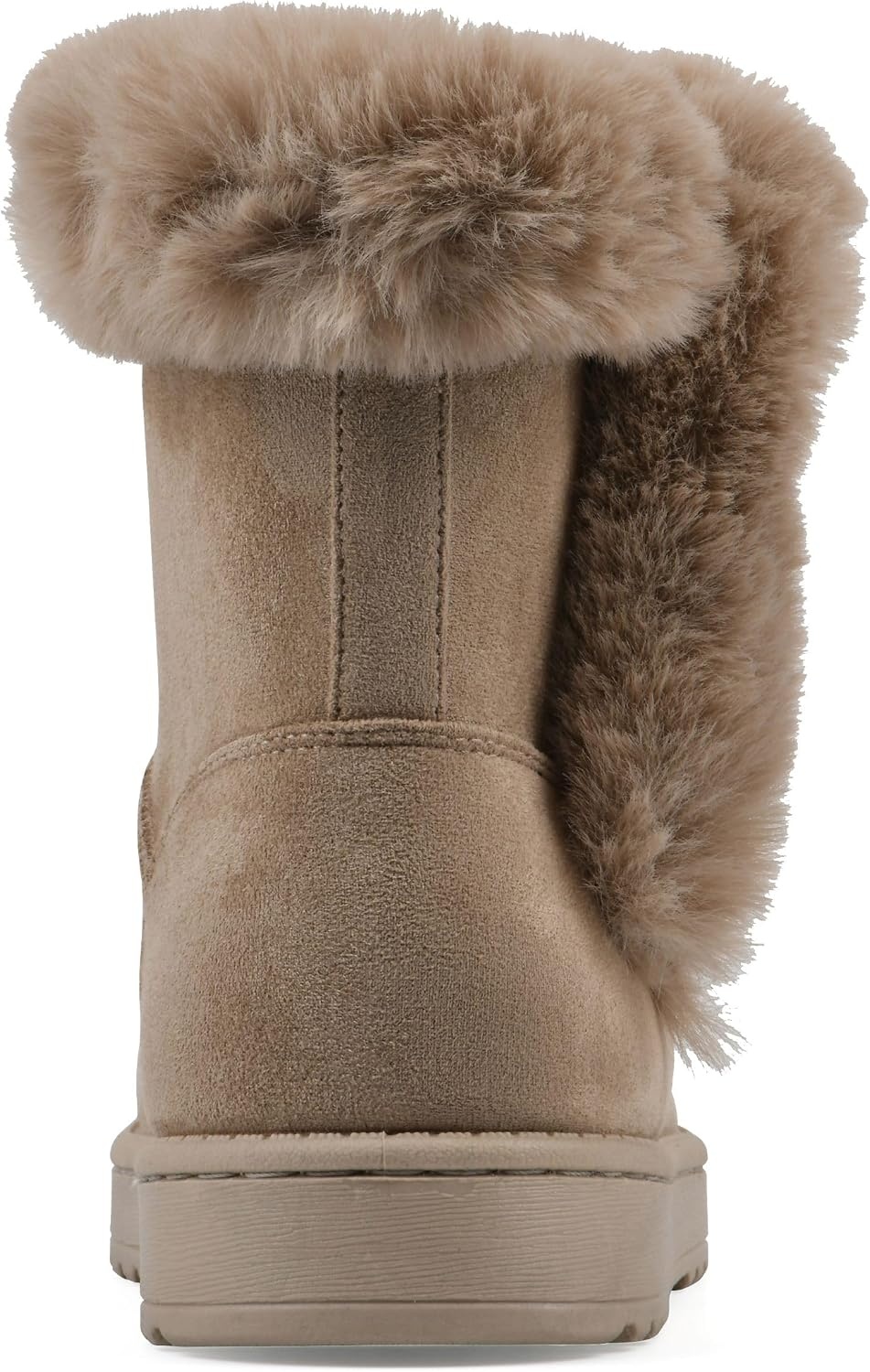 image:imageWHITE MOUNTAIN Womens Incher Faux Fur BootDark Beige