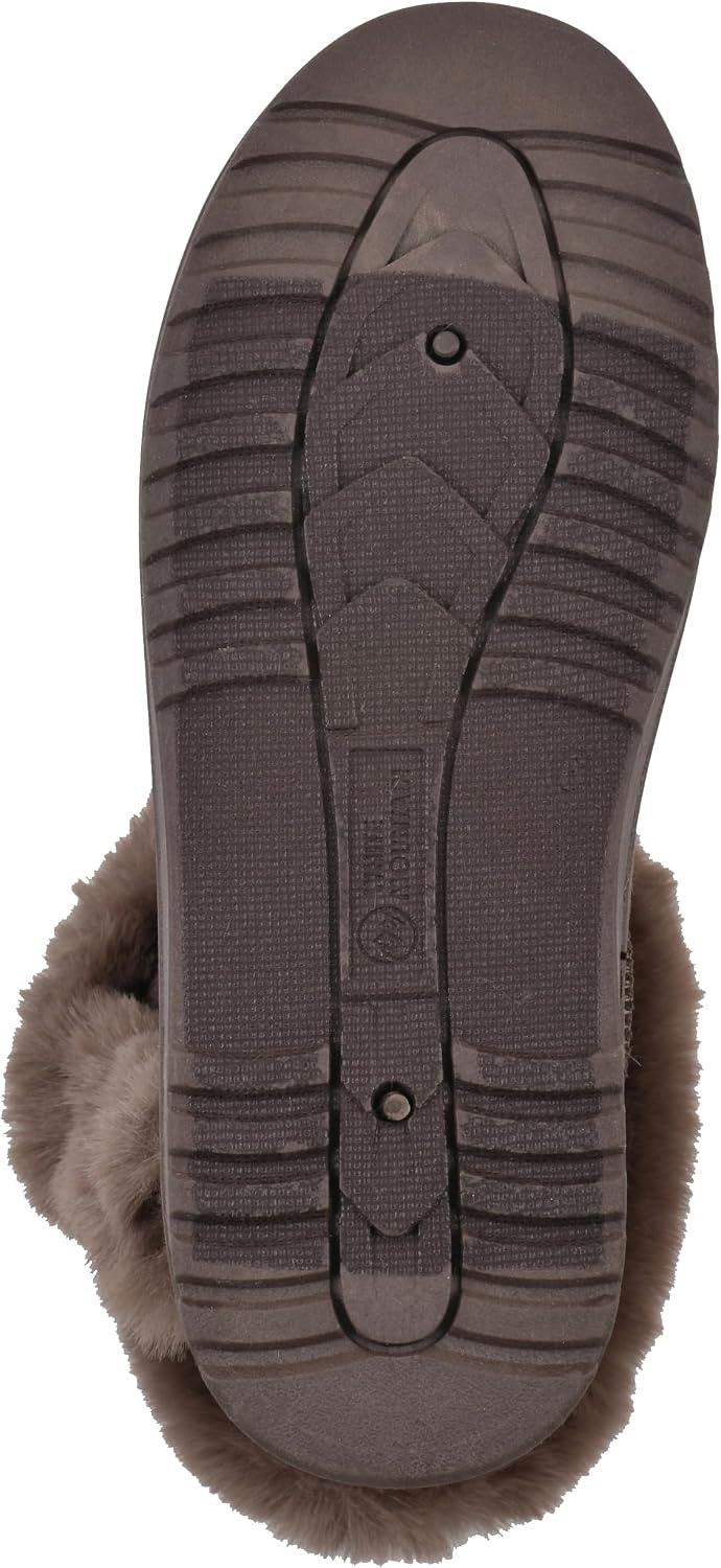 image:imageWHITE MOUNTAIN Womens Incher Faux Fur BootDark Brown Fabric