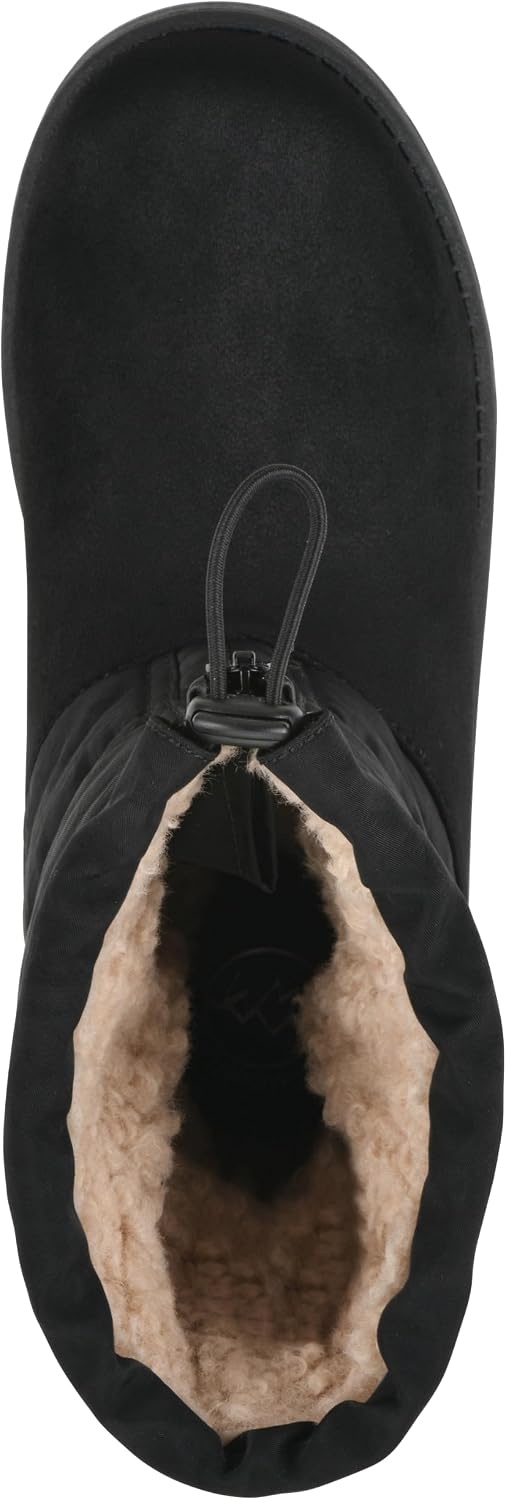 image:imageWHITE MOUNTAIN Womens Issy Faux FurLined Mid Shaft BootieBlack Fabric