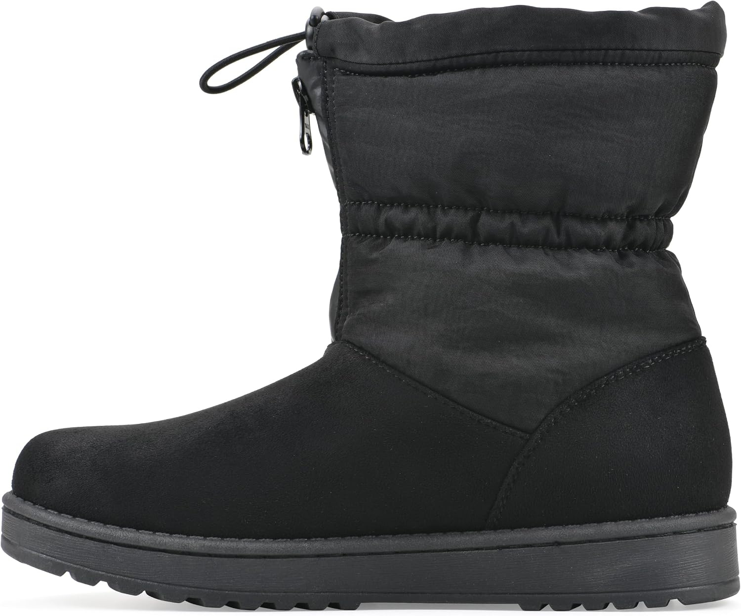image:imageWHITE MOUNTAIN Womens Issy Faux FurLined Mid Shaft BootieBlack Fabric