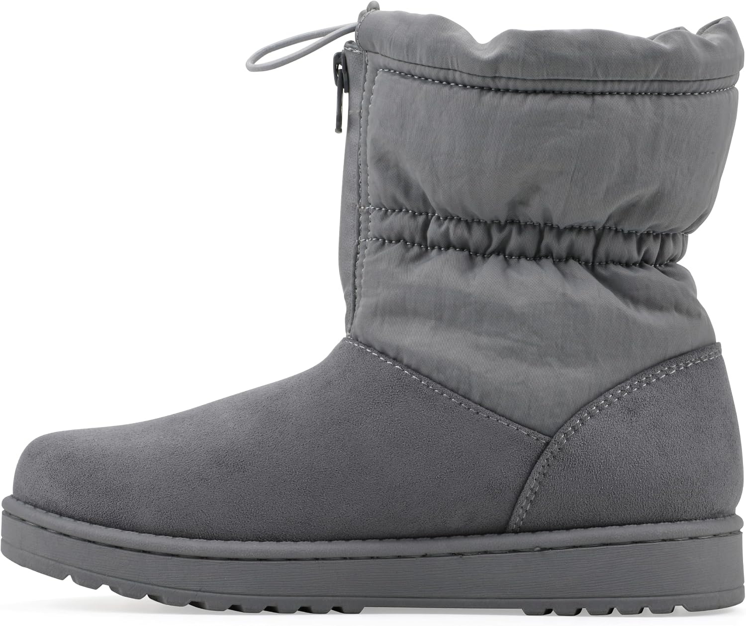 image:imageWHITE MOUNTAIN Womens Issy Faux FurLined Mid Shaft BootieBlue Raspberry Fabric