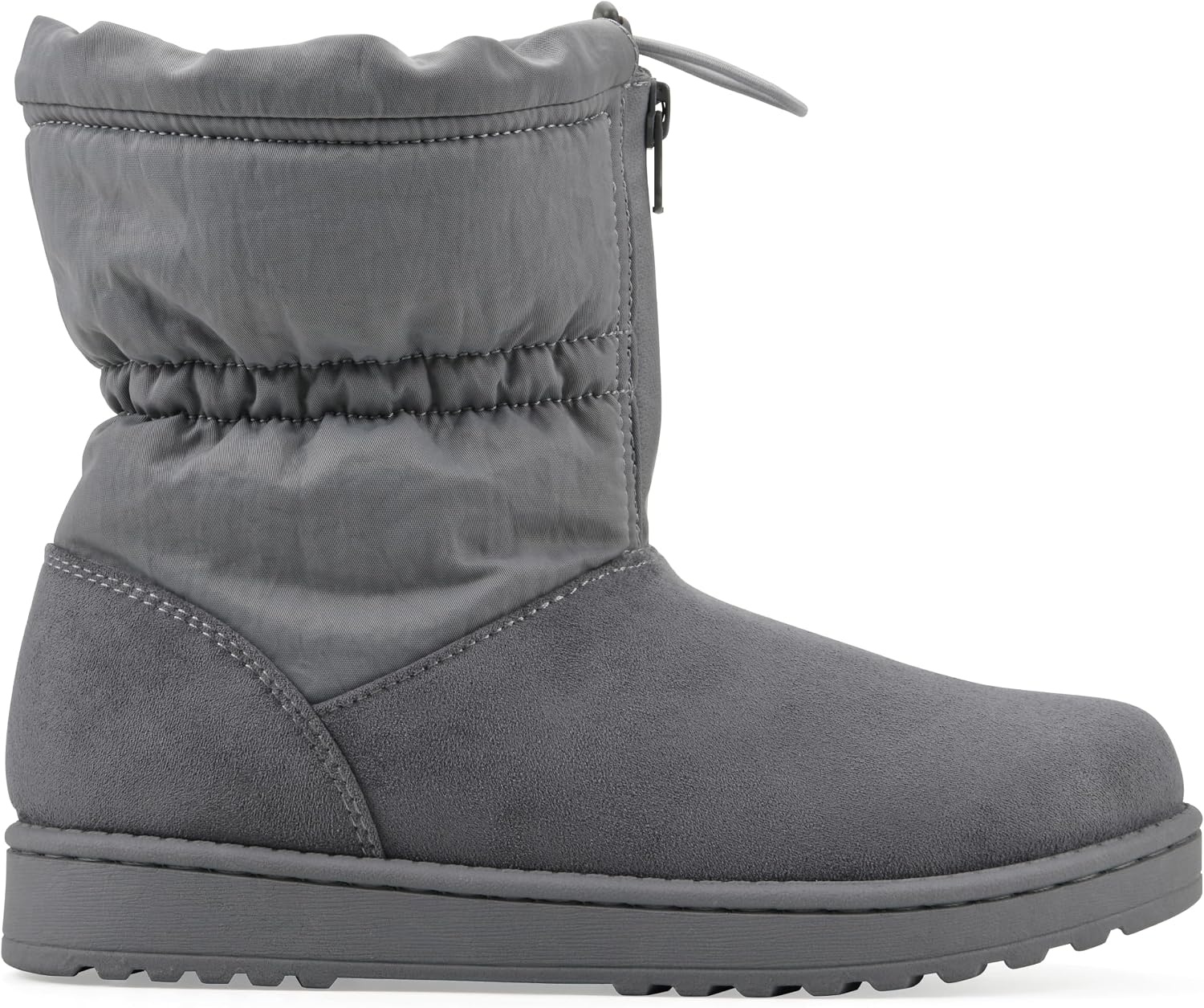image:imageWHITE MOUNTAIN Womens Issy Faux FurLined Mid Shaft BootieBlue Raspberry Fabric