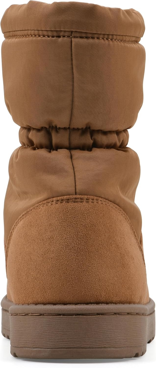 image:imageWHITE MOUNTAIN Womens Issy Faux FurLined Mid Shaft BootieChestnut Fabric