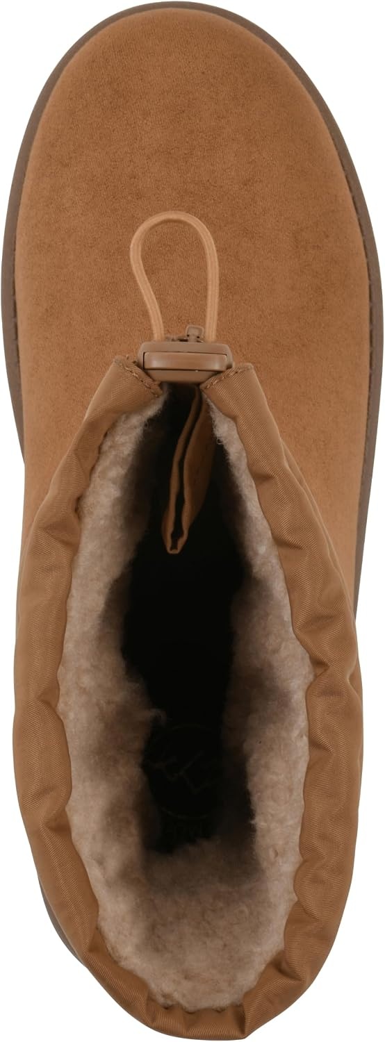 image:imageWHITE MOUNTAIN Womens Issy Faux FurLined Mid Shaft BootieChestnut Fabric