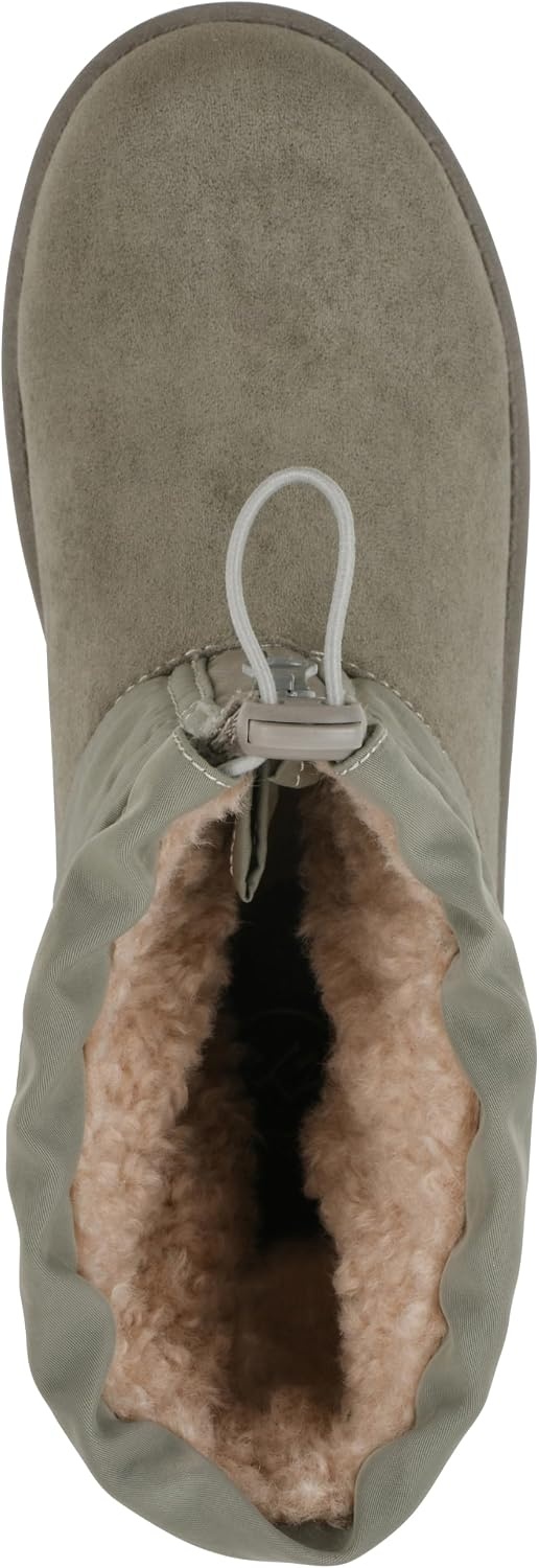 image:imageWHITE MOUNTAIN Womens Issy Faux FurLined Mid Shaft BootieNew Moss Fabric