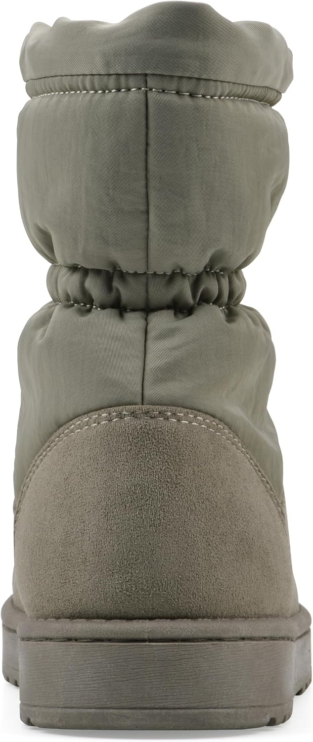image:imageWHITE MOUNTAIN Womens Issy Faux FurLined Mid Shaft BootieNew Moss Fabric