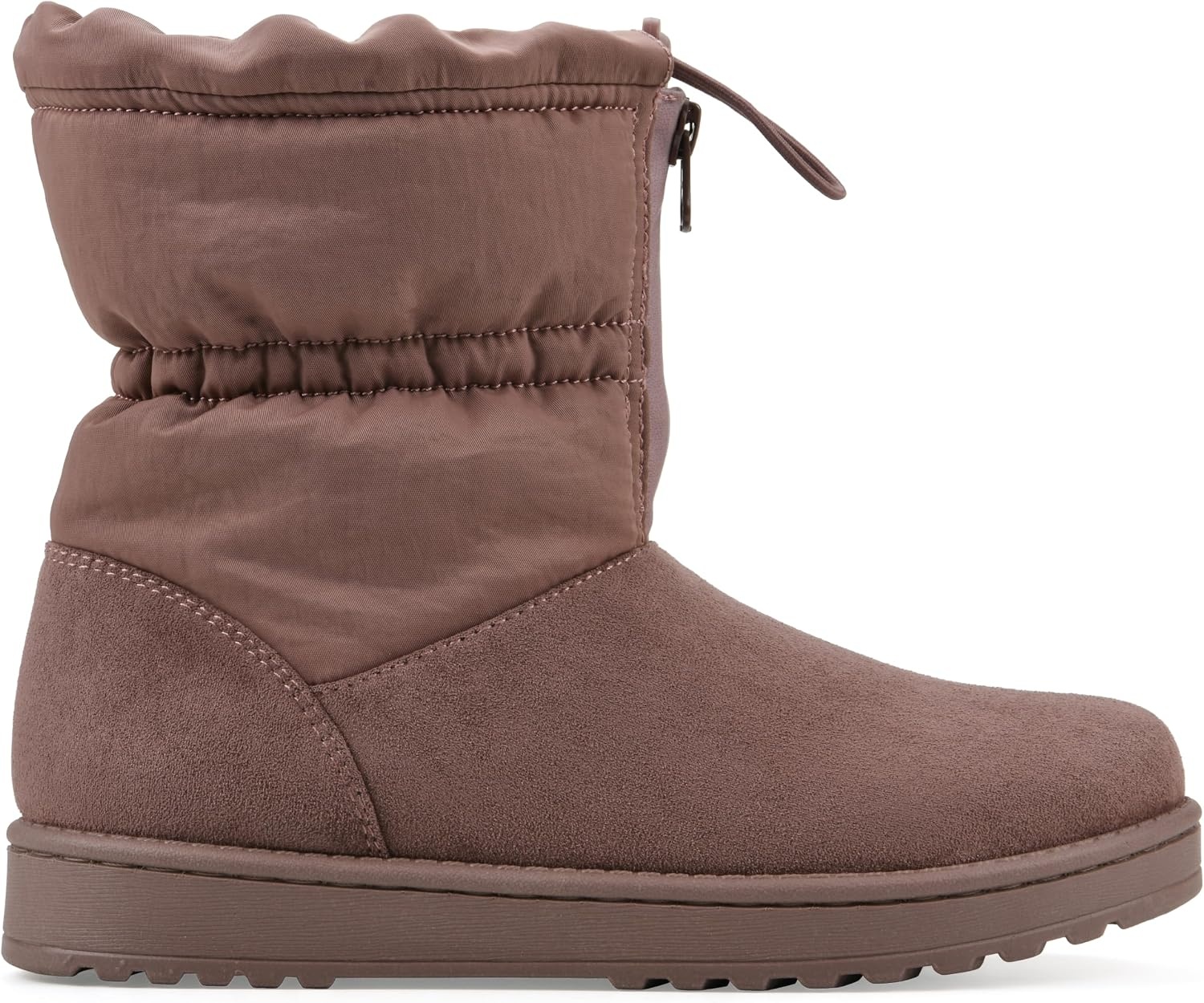 image:imageWHITE MOUNTAIN Womens Issy Faux FurLined Mid Shaft BootieRosewood Fabric