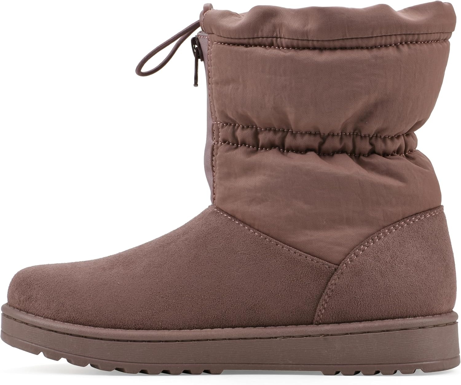 image:imageWHITE MOUNTAIN Womens Issy Faux FurLined Mid Shaft BootieRosewood Fabric