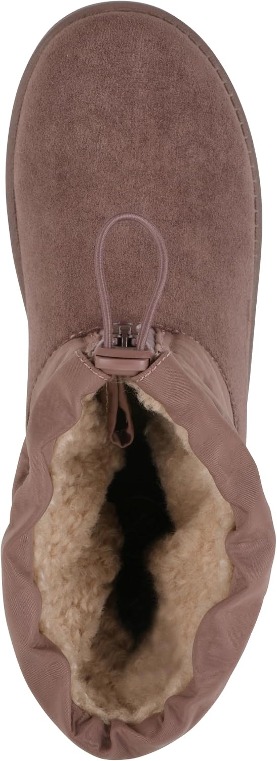 image:imageWHITE MOUNTAIN Womens Issy Faux FurLined Mid Shaft BootieRosewood Fabric