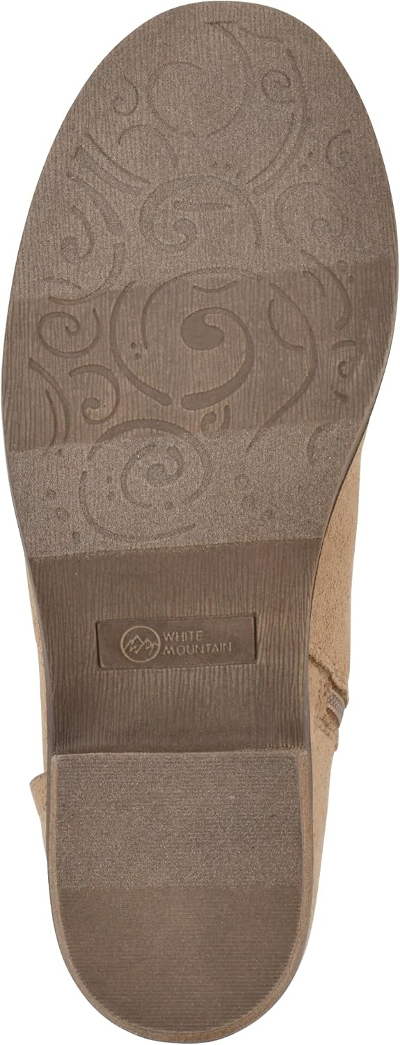 image:imageWHITE MOUNTAIN Womens Meringue Western Ankle BootieBeachwood Fabric